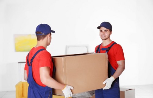 Removal team preparing items safely before a move in Tufnell Park