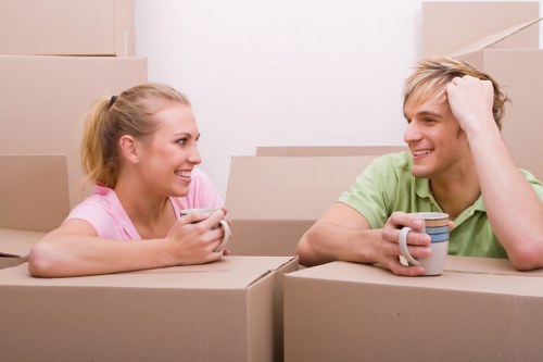 Removal van and moving boxes for a Tufnell Park home move