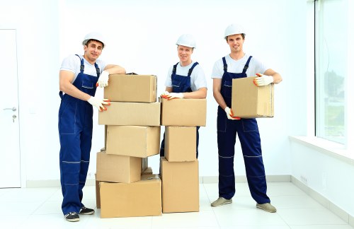 House removals team planning a move in a Tufnell Park residential street