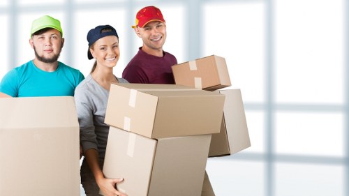 Removal team preparing a move in a Tufnell Park street