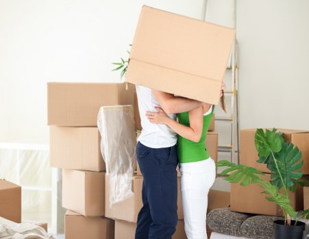 Organised office relocation supplies prepared for a Tufnell Park business move