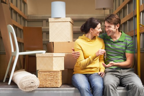 Careful loading of commercial items for a local move