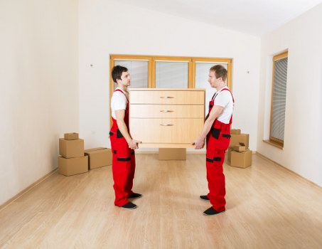 Team handling furniture for a flat move in Tufnell Park